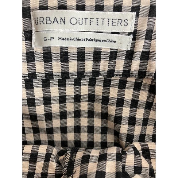 Urban Outfitters Women's Small Gingham Plaid Black & Beige Skirt - Picture 5 of 8